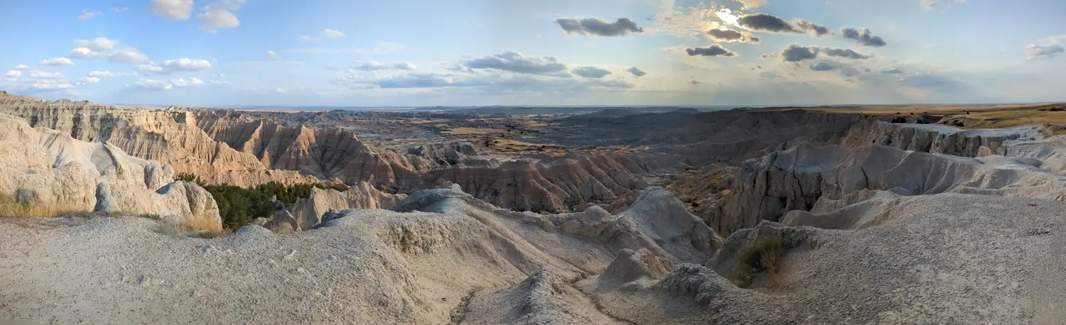 Pinnacles Overlook Panorama Badlands National Park Is Badlands National Park Dog-Friendly? Sights & Tips for Visiting With Dogs